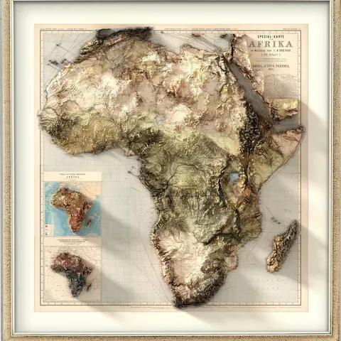 Africa Map, 1885