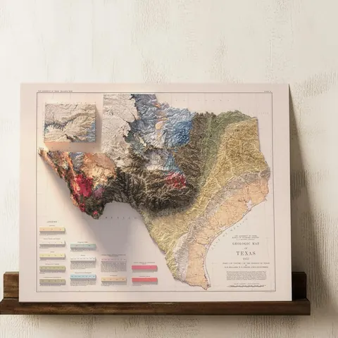 Texas Geological Map, 1933
