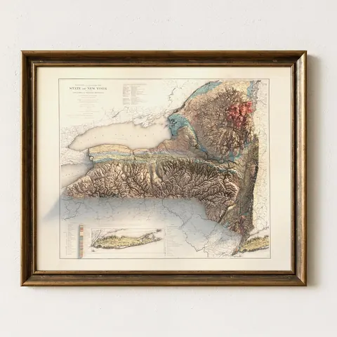 New York Geological Map, 1895