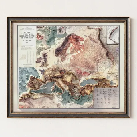 Europe Tectonic Map