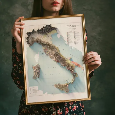 Italy Soil Map, 1966