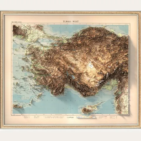 Türkiye Topographic Map, 1959