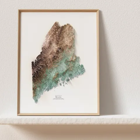 Maine Topographic Map