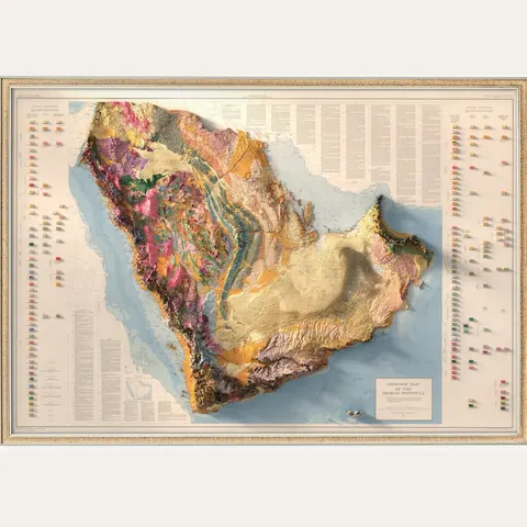 Arabian Peninsula Geological Map