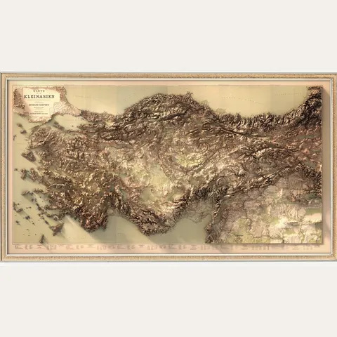 Relief Map of Türkiye