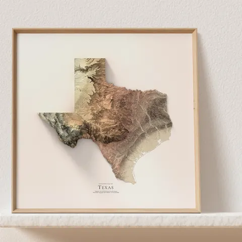 Texas Relief, Warm Earth Tones
