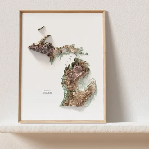 Michigan Topographic Map