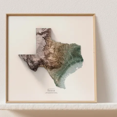 Texas Relief, Purple to Green