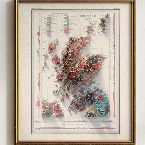 Scotland Topographic Map