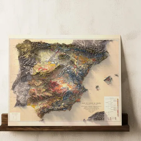 Spain Vintage Soil Map
