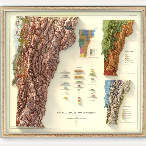 Vermont Geological Map, 1970