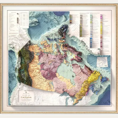 Canada Tectonic Map