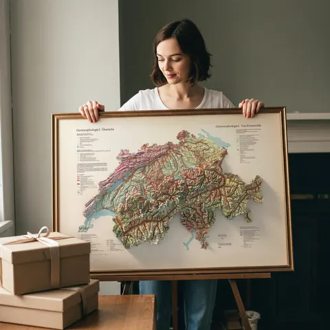 Switzerland Geomorphology Map