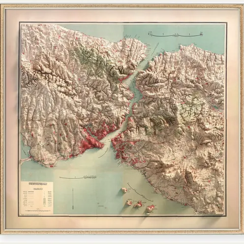 Istanbul, Vintage Map