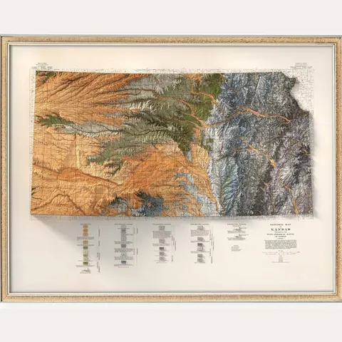 Kansas Geological Map, 1937