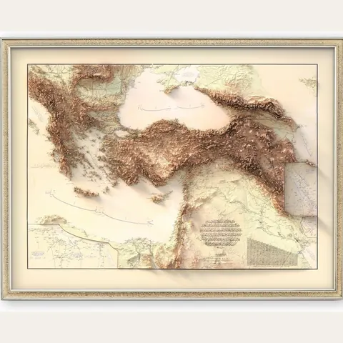 Ottoman Empire Map, 1893