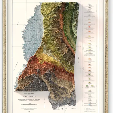 Mississippi Geological Map