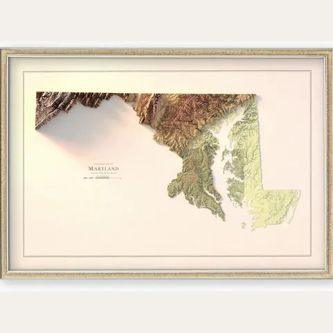 Maryland Topographic Map