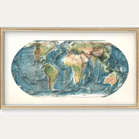 Equal Earth World Map