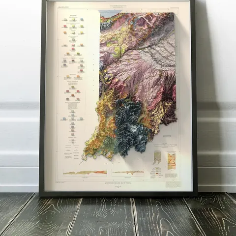 Indiana Geologic Map, Quaternary