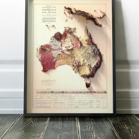 Geological Map of Australia & New Guinea