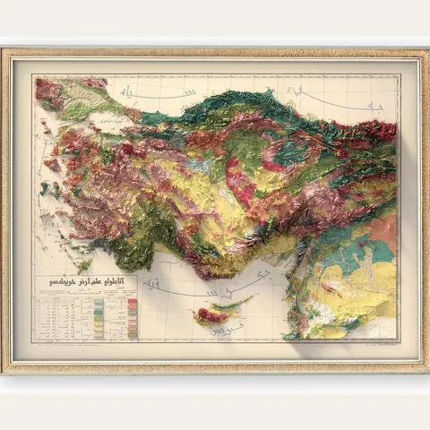 First Geological Map of Turkey, 1920