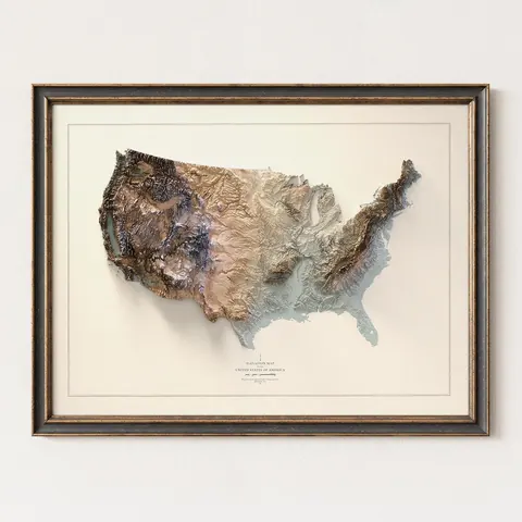 USA Elevation Map
