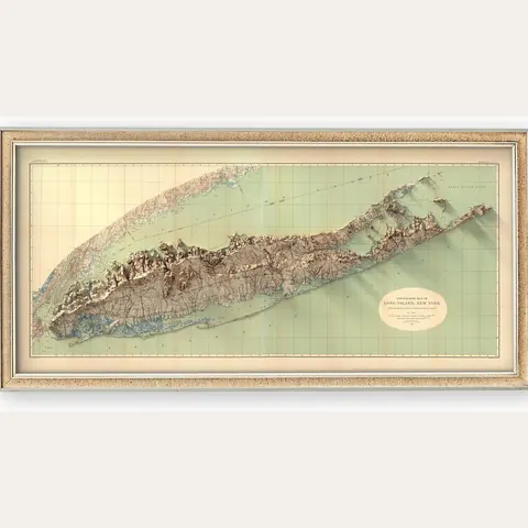 Long Island Topographic Map