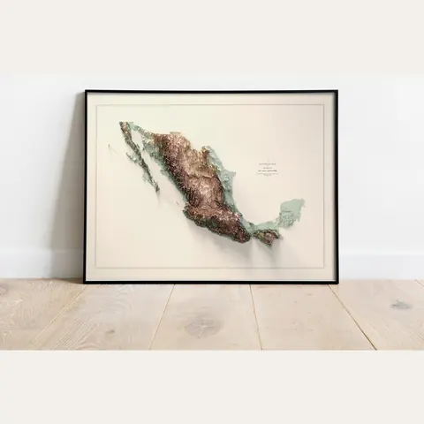Mexico Elevation Map