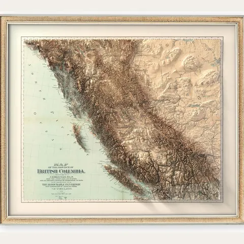 British Columbia Map, 1893