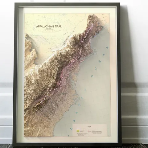 Appalachian Trail Map, 1981