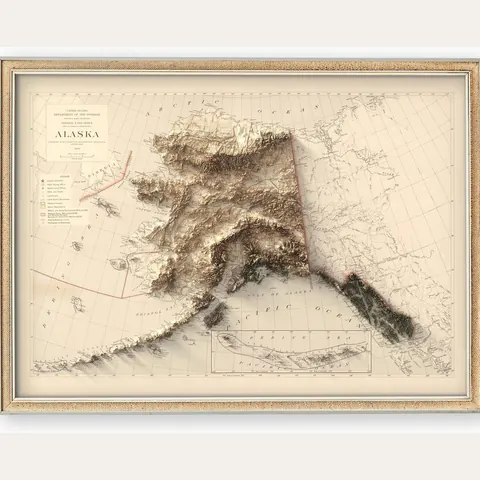 Alaska Land Office Map, 1942