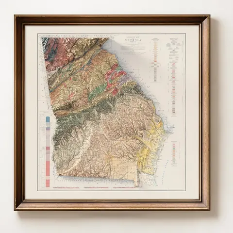 Georgia Geological Map, 1939