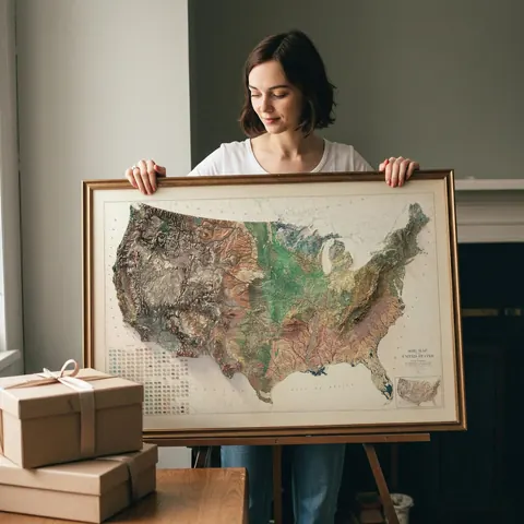 USA Relief Map