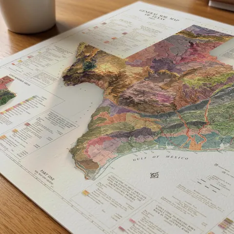 Texas Soil Map, 1973