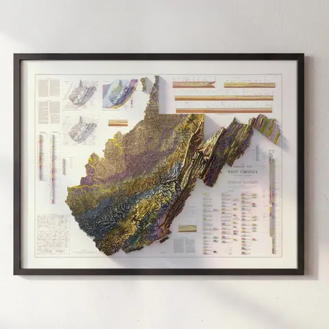West Virginia Geological Map, 1968