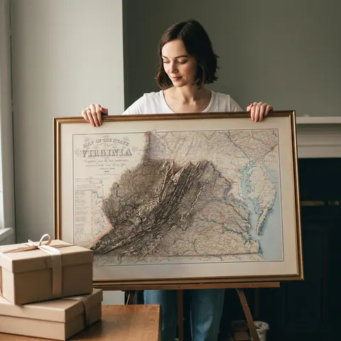 Virginia Relief Map