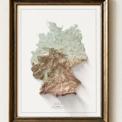 Germany Elevation Map