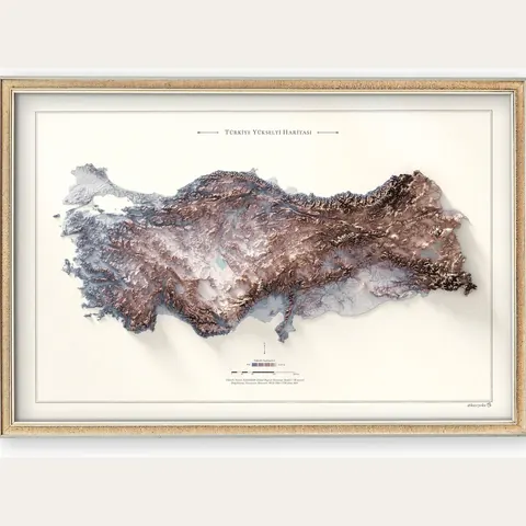 Türkiye Elevation Map